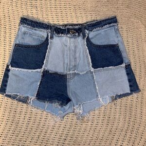 patchwork shorts